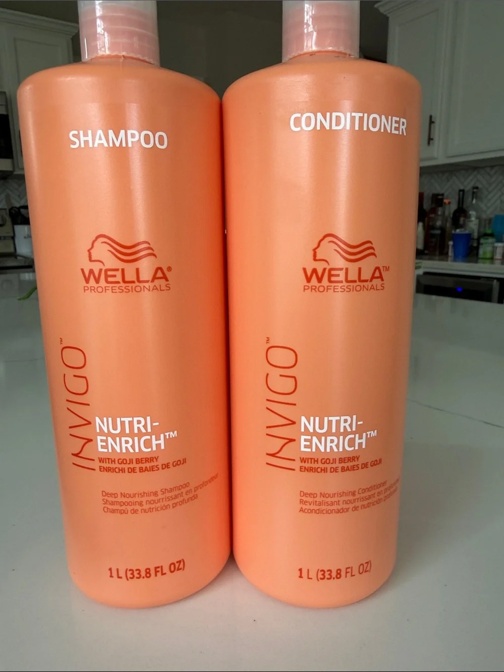 Wella Invigo Nutri-Enrich Shampoo & Conditioner Set - 1 L bottles